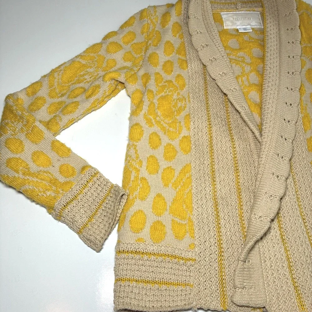 Cooperative Chunk Shawl Open Knit Cardigan Mohair Blend Boho Prep Academia Small
